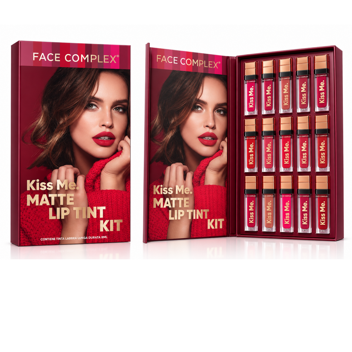 Face Complex Kiss Me Matte Lip Tint 12 kit