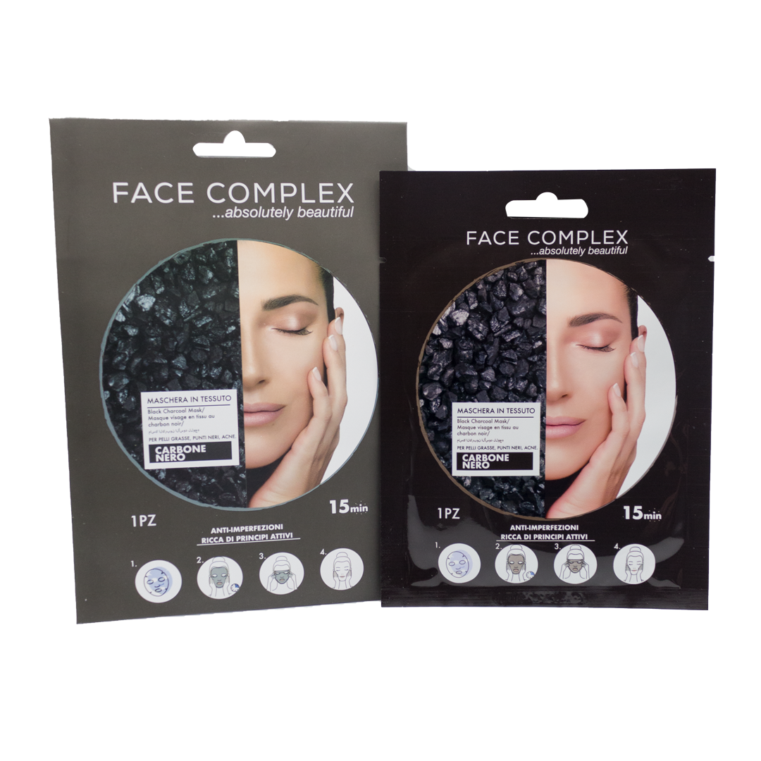 Face Complex maschera in tessuto Carbone nero 28gr