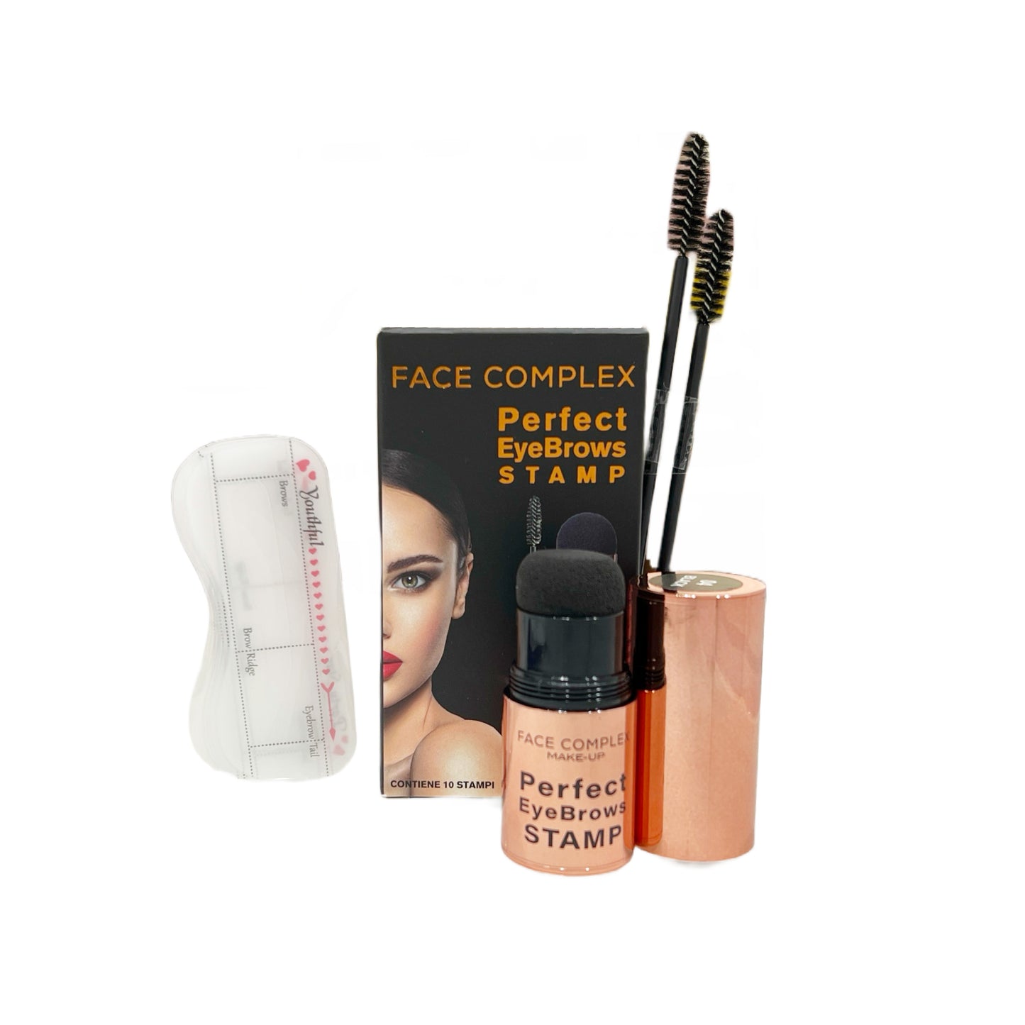 Face Complex perfect eyebrows stamp Black