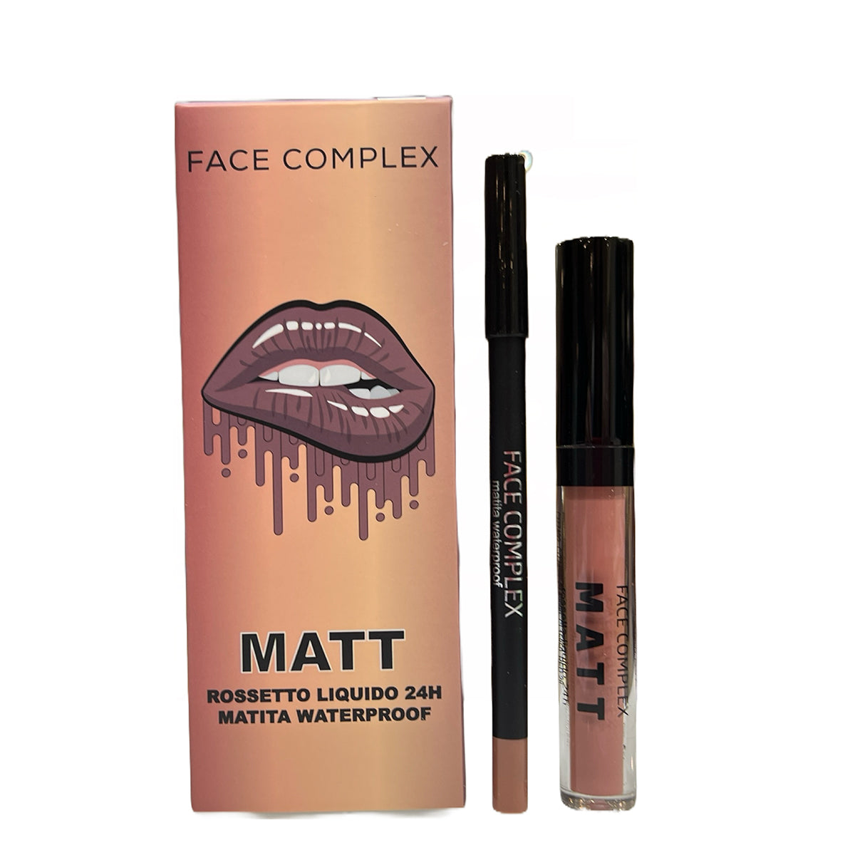 Face Complex kit matita labbra+tinta labbra 24h Scatolo n.09