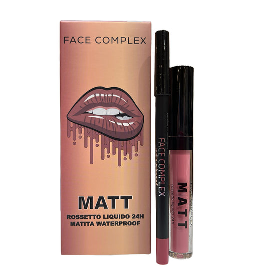 Face Complex kit matita labbra+tinta labbra 24h Scatolo n.11