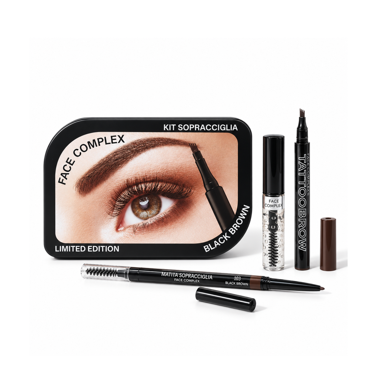 Face Complex kit sopracciglia Black Brown