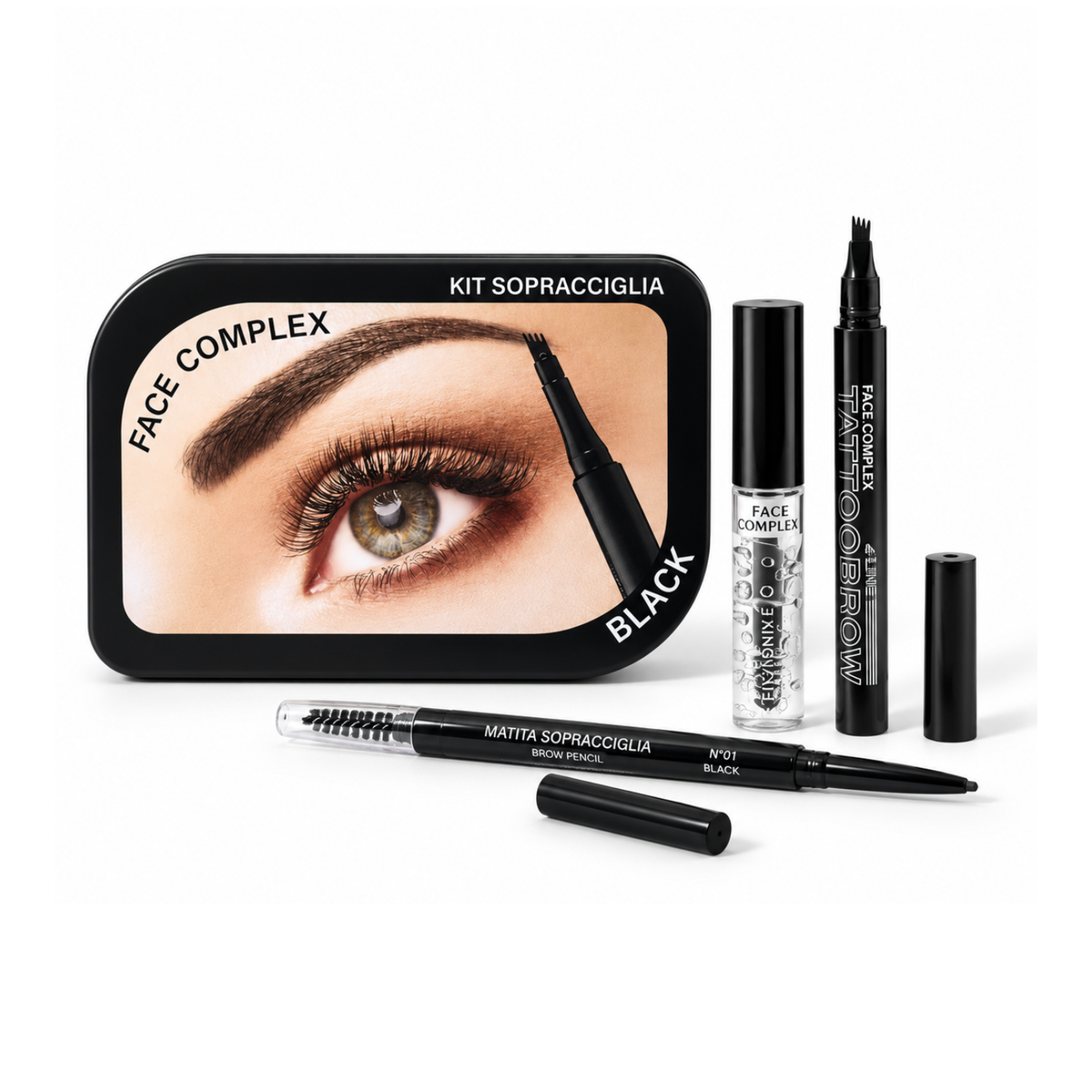 Face Complex kit sopracciglia Black