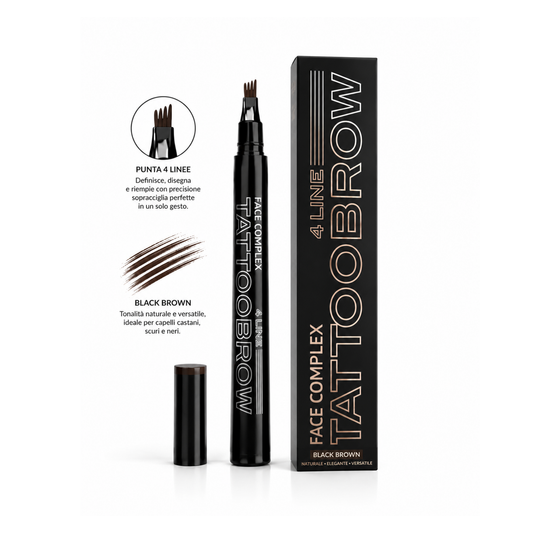 Face Complex tattoo brow Black Brown