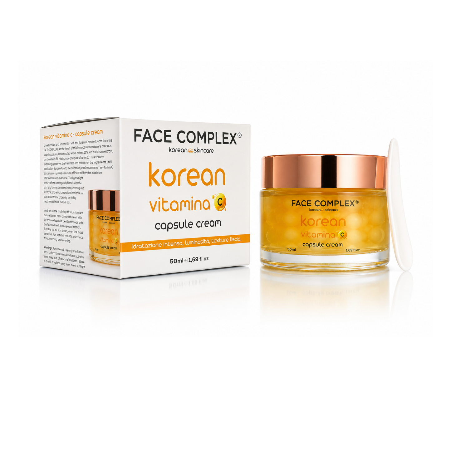 FACE COMPLEX KOREAN SKINCARE CAPSULE CREAM VITAMINA C 50ML
