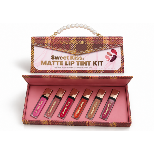 Face Complex Kit Kiss Sweet Matte Lip 6 tinte labbra