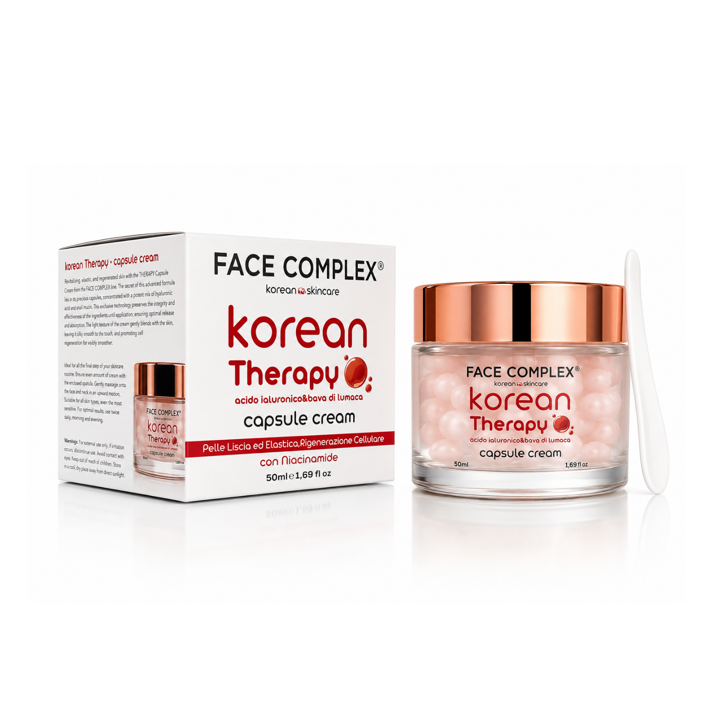 FC KOREAN SKINCARE THERAPY ACIDO + BAVA CAPSULE CREAM 50ML