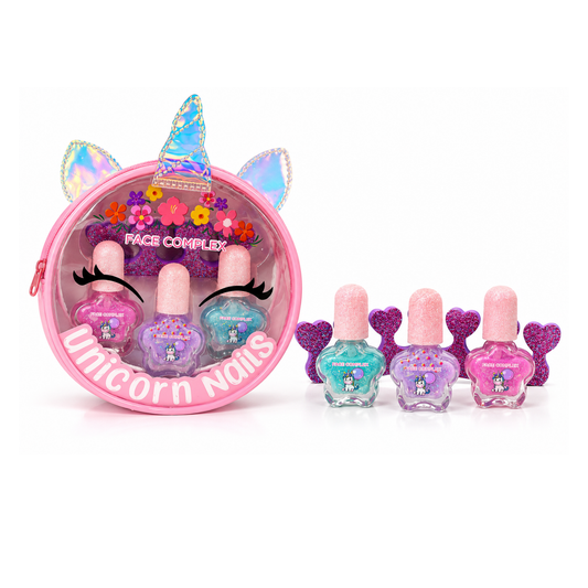 Face Complex confezione unicorn nails ( 3 smalti + 2 separatori)
