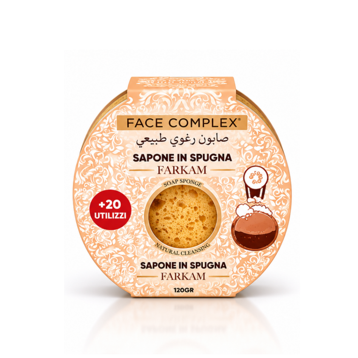 FACE COMPLEX SAPONE IN SPUGNA 120GR FARKAM